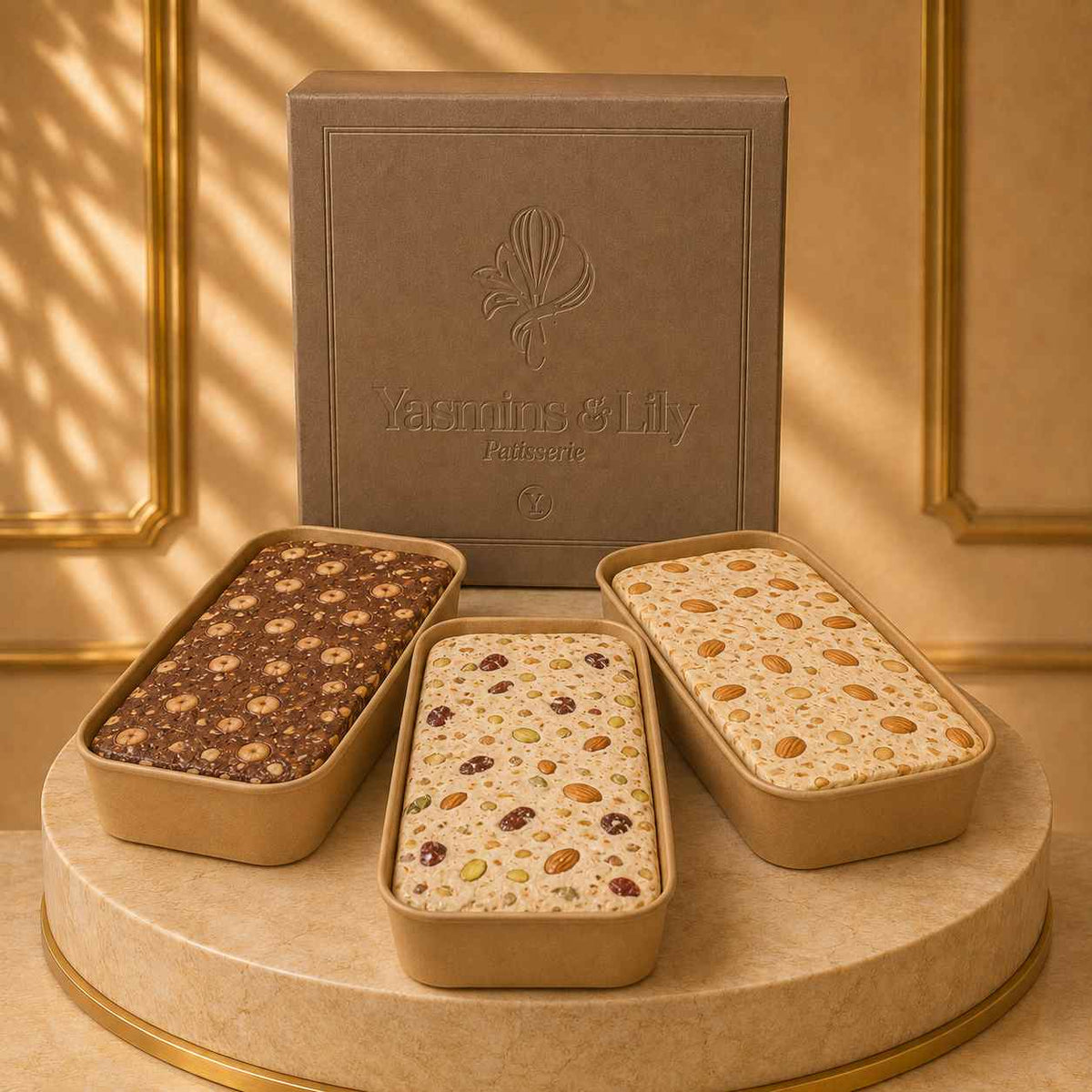 Trilogie de Nougats luxe nougatbox met drie smaken