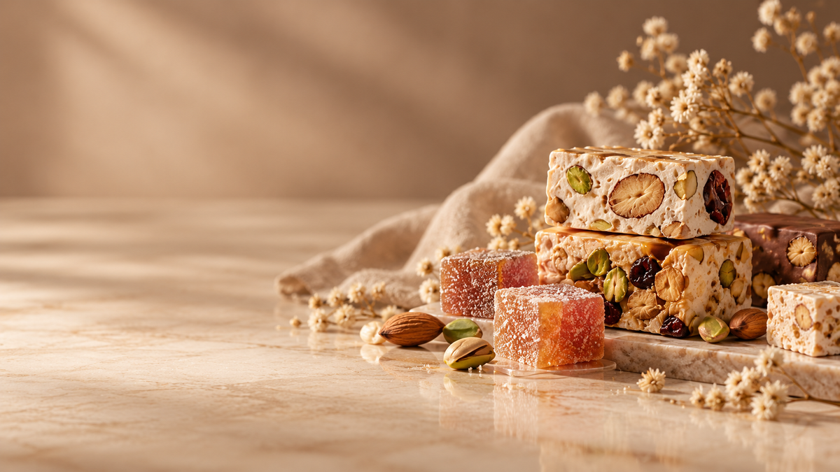 Yasmins & Lily assortiment met nougat en pâte de fruit